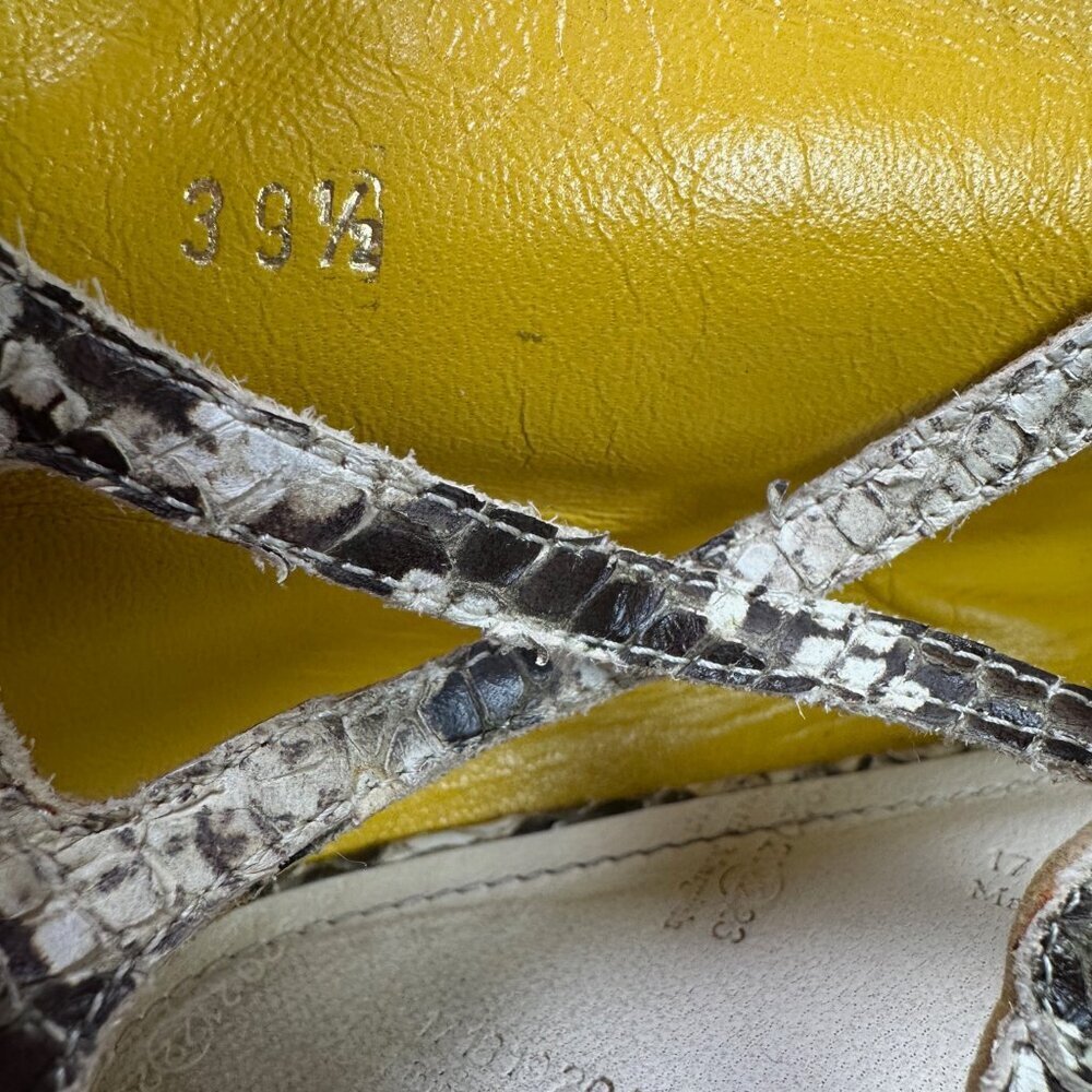 Maison Martin Margiela Python Snake Flat Ankle St… - image 4